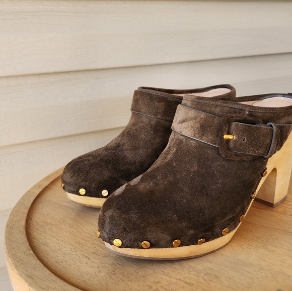 Veronica Beard Dacey heeled mules clogs - Picture 4 of 15